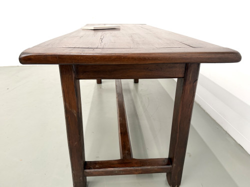 Table de ferme circa 1900 en chêne et pin massif, vue 19