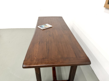 Table de ferme circa 1900 en chêne et pin massif, vue 20