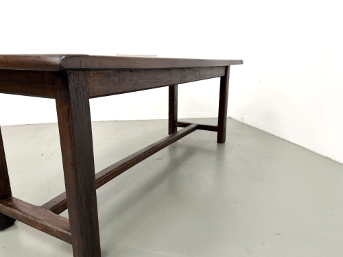 Table de ferme circa 1900 en chêne et pin massif, vue 22