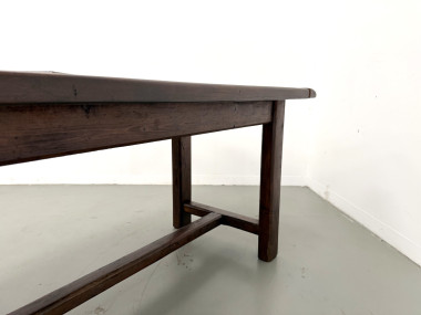 Table de ferme circa 1900 en chêne et pin massif, vue 25