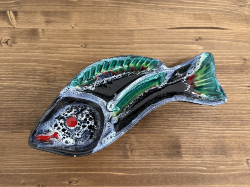 Plat / vide-poche « Poisson » en céramique de Vallauris – Années 1950-1960, vue 3