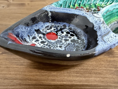 Plat / vide-poche « Poisson » en céramique de Vallauris – Années 1950-1960, vue 4