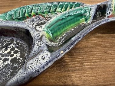 Plat / vide-poche « Poisson » en céramique de Vallauris – Années 1950-1960, vue 5