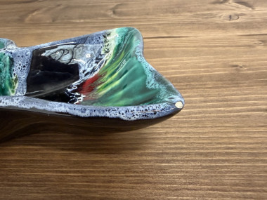 Plat / vide-poche « Poisson » en céramique de Vallauris – Années 1950-1960, vue 6
