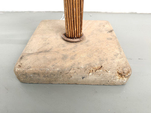 Lampadaire sculptural en rotin cintré, vue 14