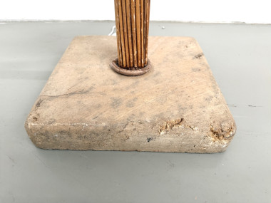 Lampadaire sculptural en rotin cintré, vue 14