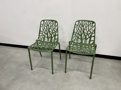 Duo de chaises Fast Forest, vert forêt, vue 2