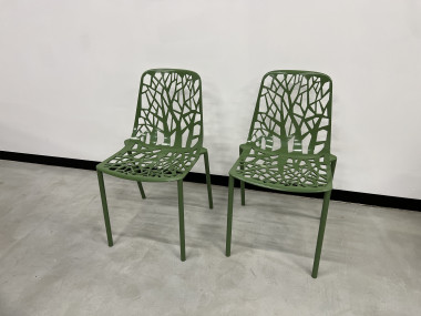 Duo de chaises Fast Forest, vert forêt, vue 2