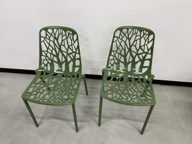 Duo de chaises Fast Forest, vert forêt, vue 3