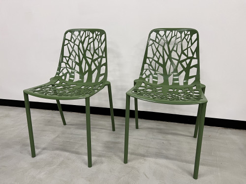 Duo de chaises Fast Forest, vert forêt, vue 4