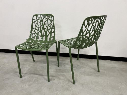 Duo de chaises Fast Forest, vert forêt, vue 1