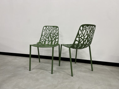 Duo de chaises Fast Forest, vert forêt, vue 5