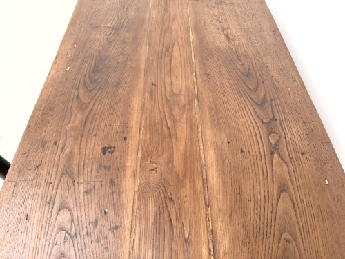Table de ferme en chêne massif, années 30, vue 7
