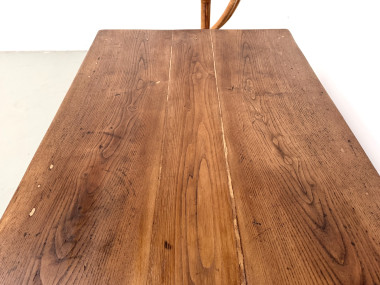 Table de ferme en chêne massif, années 30, vue 8