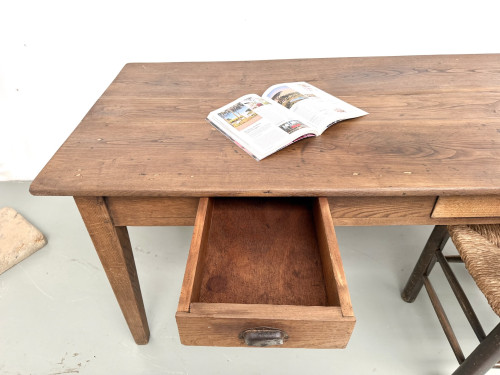 Table de ferme en chêne massif, années 30, vue 16