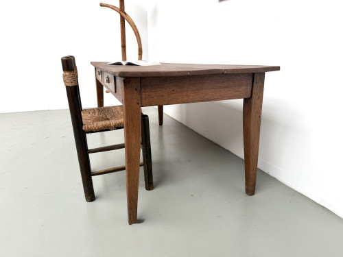 Table de ferme en chêne massif, années 30, vue 18