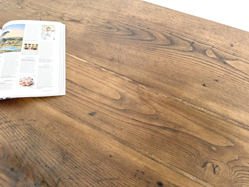 Table de ferme en chêne massif, années 30, vue 21
