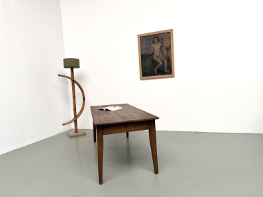 Table de ferme en chêne massif, années 30, vue 27