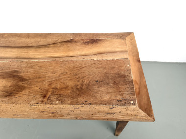 Table de ferme en noyer massif, années 50, vue 5