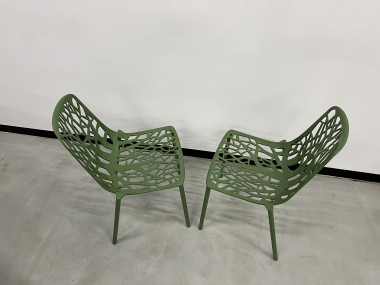 Duo de chaises Fast Forest, vert forêt, vue 11