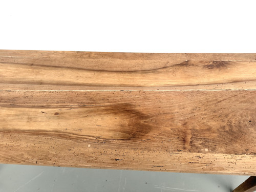 Table de ferme en noyer massif, années 50, vue 6