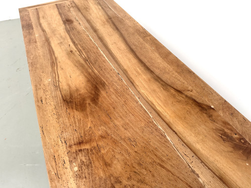 Table de ferme en noyer massif, années 50, vue 10
