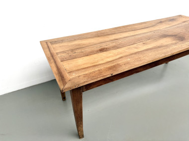Table de ferme en noyer massif, années 50, vue 11
