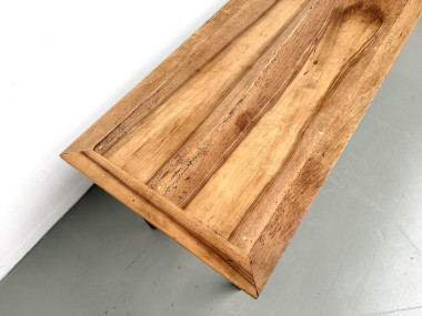 Table de ferme en noyer massif, années 50, vue 12