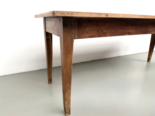 Table de ferme en noyer massif, années 50, vue 14