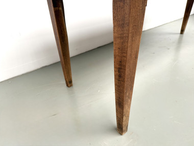 Table de ferme en noyer massif, années 50, vue 16
