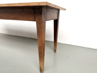 Table de ferme en noyer massif, années 50, vue 19