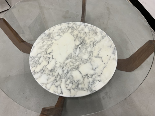 Table basse Hugues Poignant, circa 1970, vue 6