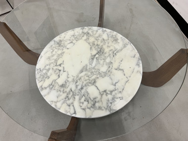 Table basse Hugues Poignant, circa 1970, vue 6