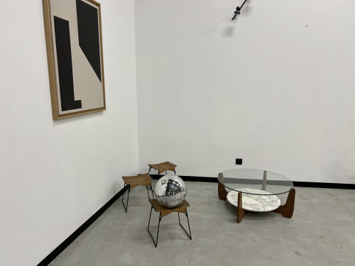 Table basse Hugues Poignant, circa 1970, vue 12