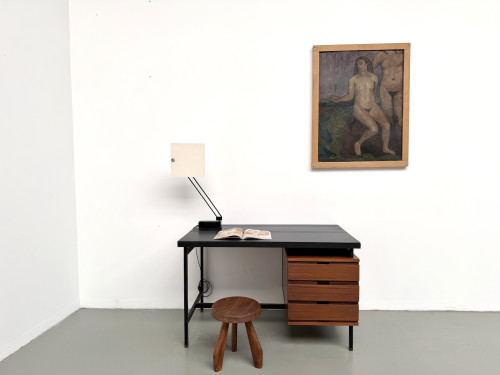 Lampe de bureau / table "WO" par Sacha Ketoff - Édition Aluminor, circa 1980, vue 18