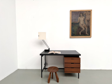 Lampe de bureau / table "WO" par Sacha Ketoff - Édition Aluminor, circa 1980, vue 18
