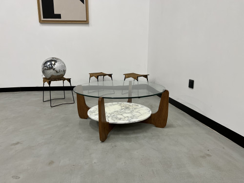 Table basse Hugues Poignant, circa 1970, vue 14