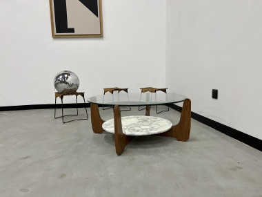 Table basse Hugues Poignant, circa 1970, vue 15