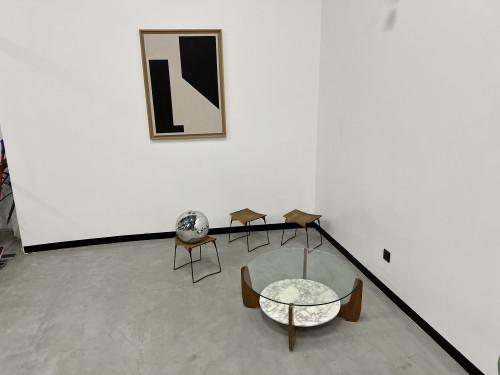 Table basse Hugues Poignant, circa 1970, vue 16