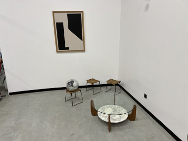 Table basse Hugues Poignant, circa 1970, vue 16