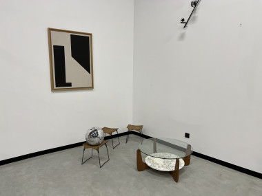 Table basse Hugues Poignant, circa 1970, vue 17