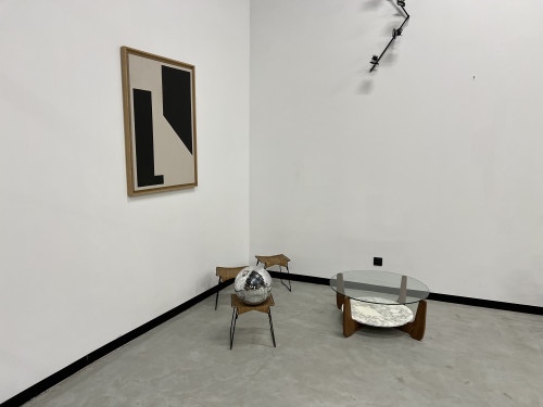 Table basse Hugues Poignant, circa 1970, vue 18