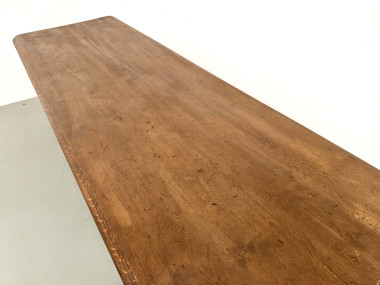 Table en chêne massif à 6 pieds tournés (1900), vue 7