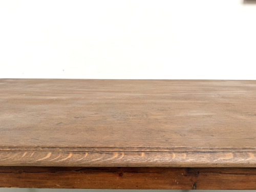 Table en chêne massif à 6 pieds tournés (1900), vue 15