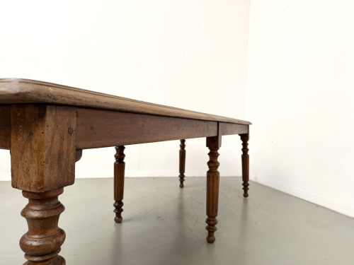 Table en chêne massif à 6 pieds tournés (1900), vue 21