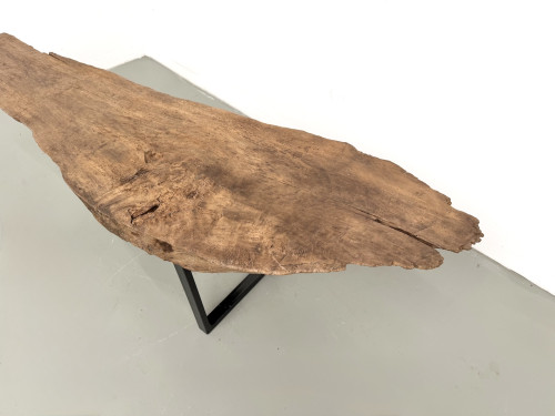 Table basse organique en peuplier massif, vue 5