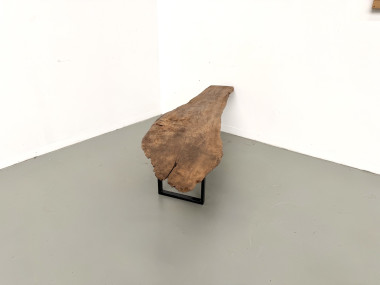 Table basse organique en peuplier massif, vue 12