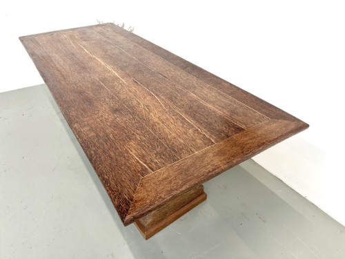 Table brutaliste en bois de palmier, vue 5