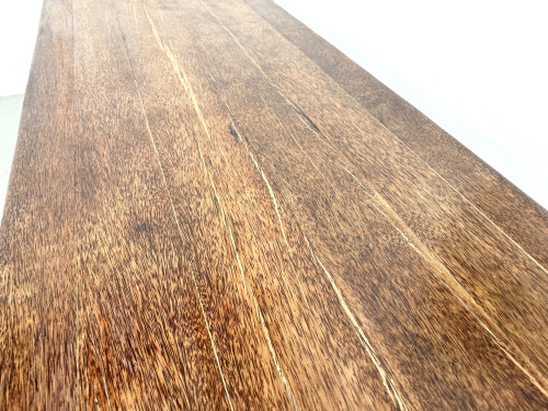 Table brutaliste en bois de palmier, vue 7