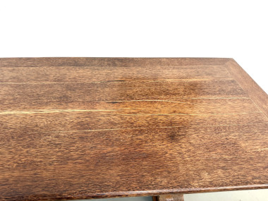 Table brutaliste en bois de palmier, vue 11